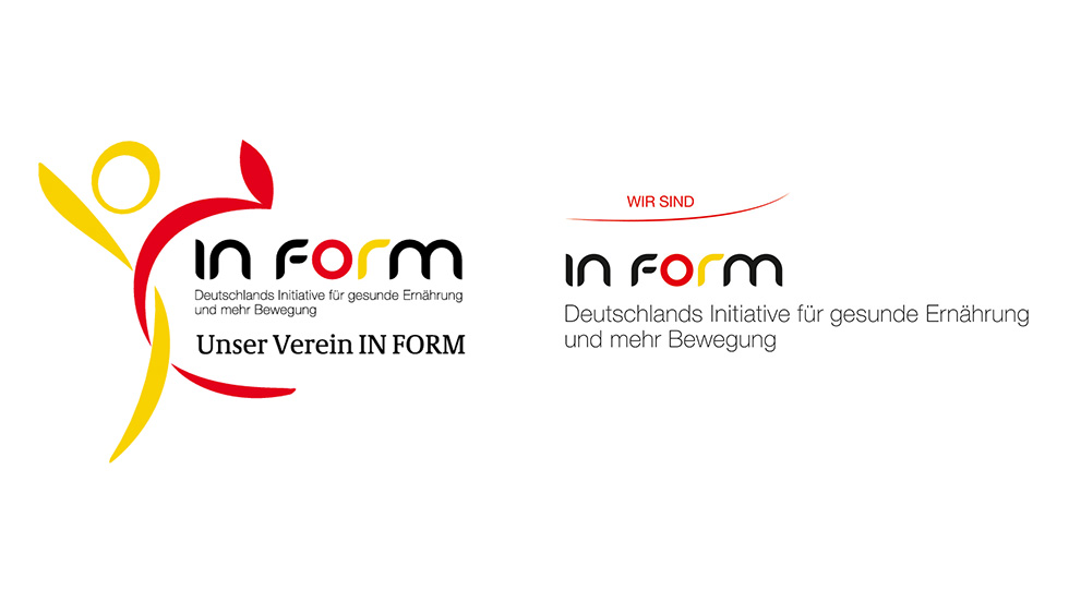 Logos "Unser Verein IN FORM" und "Wir sind IN FORM" 