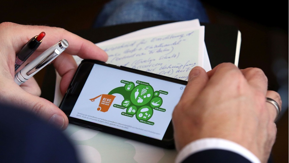 Grafik wird auf Handy angezeigt